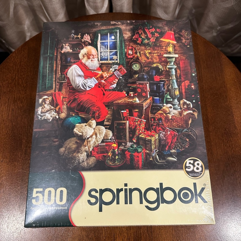 Springbok Santa's Workshop 500-Piece Puzzle